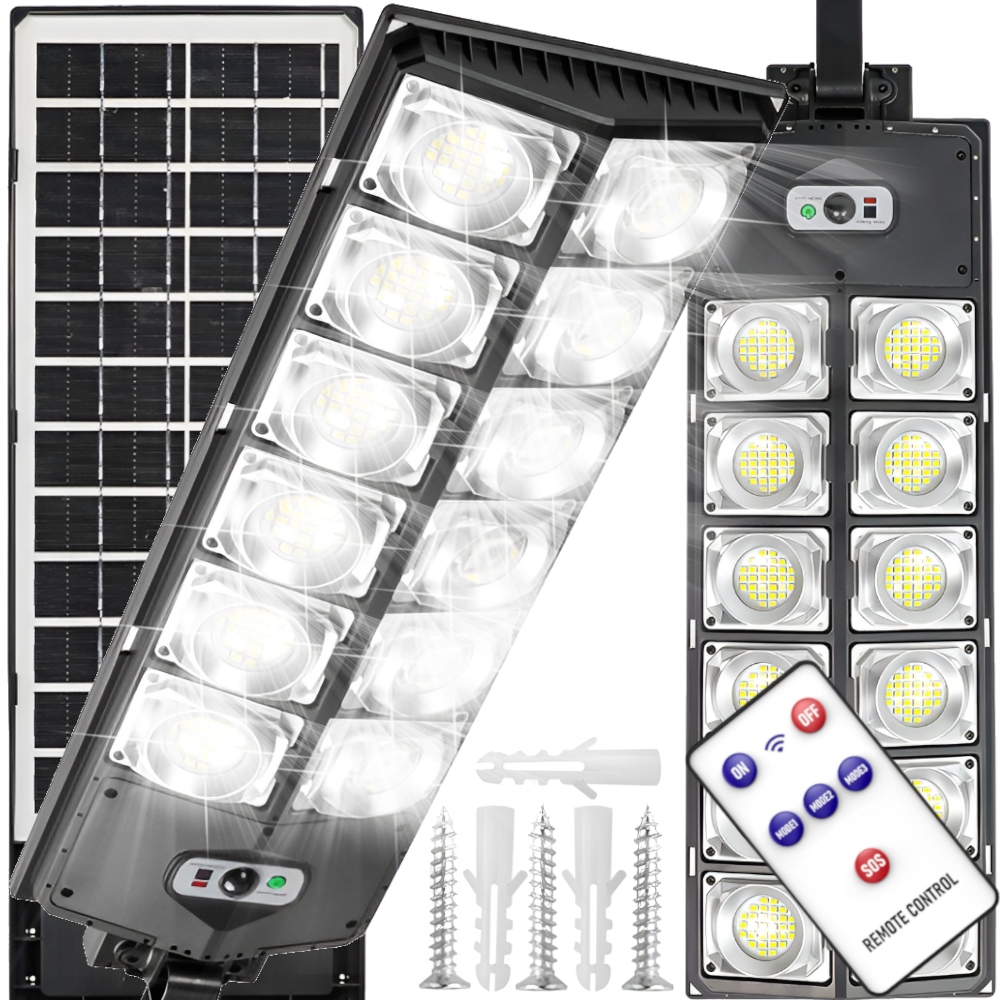 INTMIX pouličné svietidlo 1700 W 80000 lm solárne napájanie
